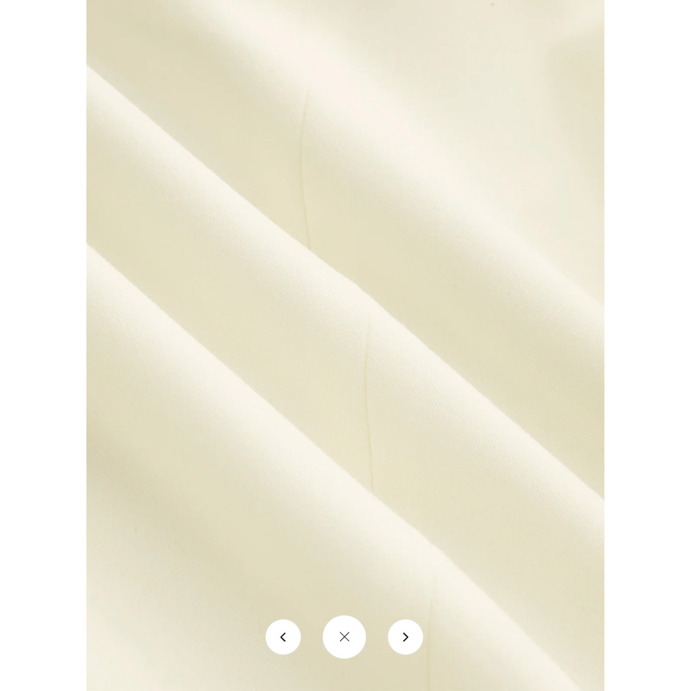 Commense Cream Sleeveless Wrap Midi Dress - Picture 2 of 5